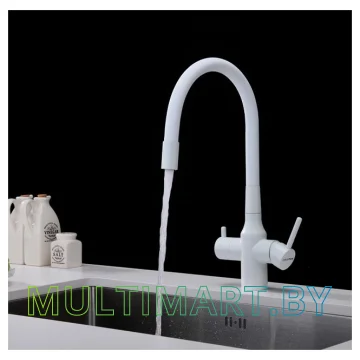 Смеситель Paulmark Salix Sa213419-431 (белый матовый) картинка 3